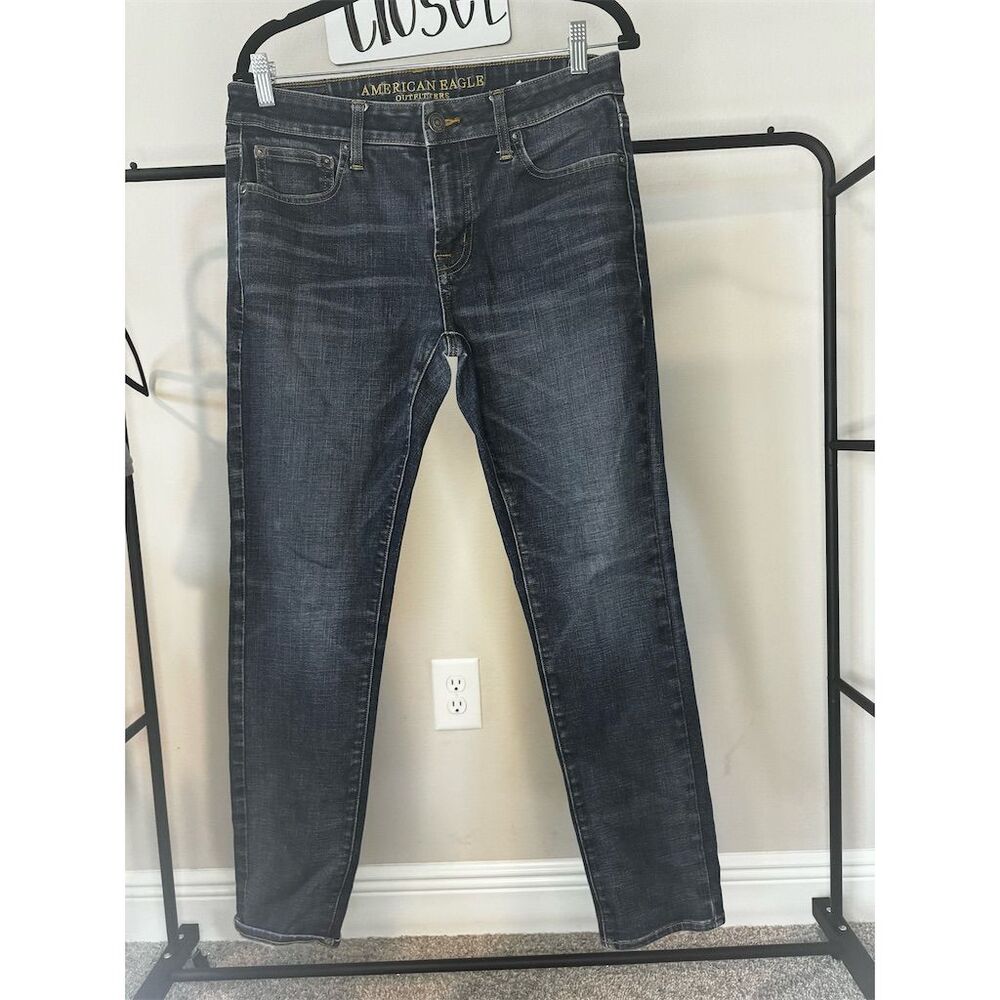 American Eagle Men's Skinny Jeans Black Size 32x30 Extreme Flex Denim